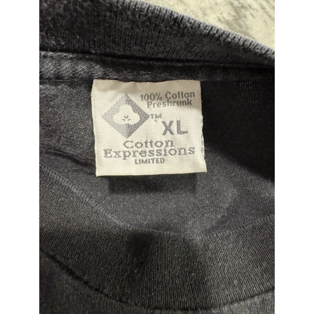 Vintage 1993 Cotton Expression Black Albert Einstein XL T-Shirt Rare !